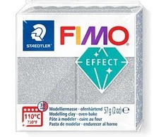 Modelinas FIMO Effect, 57 g, blizgios sidabrinės spalvos