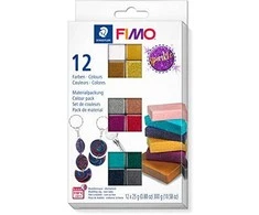 Fimo Mod.masse Effect Sparkle komplektas 12 Glitter retail