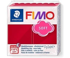 Modelinas FIMO SOFT, 57 g, vyšnių raudona sp.