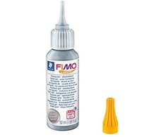Fimo skystis - FIMO - Sidabras - 50ml - Kietėjimo gelis krosnyje - Daugiakartis kūrybinis naudojimas