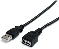 USB laidas Startech USBEXTAA10BK Juoda 3 m