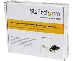 „StarTech ST1000SPEX2L“ 1 prievado PCI Express PCIe gigabito tinklo plokštė