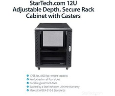 Kabineto StarTech Nuolatinis 19 "12U (RK1236BKF)