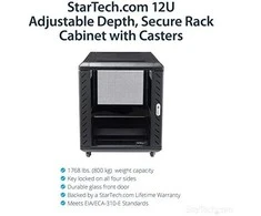Kabineto StarTech Nuolatinis 19 "12U (RK1236BKF)