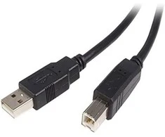 USB kabelis StarTech USB-A - USB-B 3 m Juodas (USB2HAB3M)