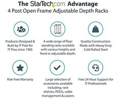 Artimas StarTech Nuolatinis 19 "25U (4POSTRK25U)