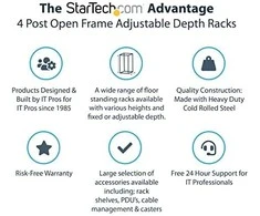 Artimas StarTech Nuolatinis 19 "25U (4POSTRK25U)