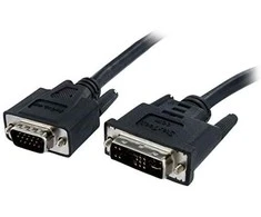 Kabelis StarTech DVI- A - D- Sub (VGA) Juodas (DVIVGAMM2M)