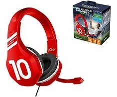 Subsonic žaidimų ausinės Football raudonos spalvos
