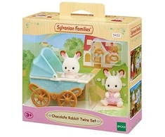 Sylvanian Families Triušiukai dvynukai vežimėlyje