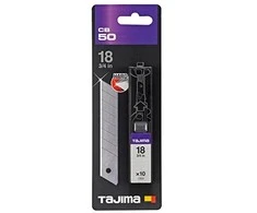 Tajima DORA Razar Juodas atsarginės geležtės 18 mm, 10 vnt.