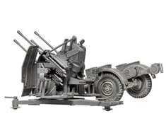 Tamiya 1/35 Vokiečių 20 mm Flakvierling 38 su Sd.Ah.52