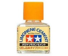 Tamiya limoneno klijai, citrinos kvapo, ypač skysti, 40 ml (87134)