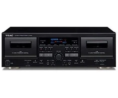 Muzikinis centras Maxell Teac Europe TEAC W-1200-B dviguba kasetė / USB / juoda