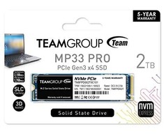 TEAM GROUP MP33 Pro 2TB PCIe Gen3 x4 NVMe M.2 SSD 2100/1700 MB/s