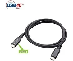 TECHLY USB 4 Gen 3 Type-C laidas M/M E-Mark 8K 40Gbps 100W PD 0,8m