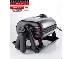 Tefal WM756D vaflinė 2 vafliai Juoda, Nerūdijančiojo plieno 1200 W