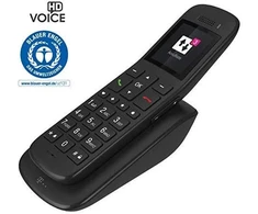 Telekom Speedphone 32 - IP didelio mygtuko belaidis telefonas - juodmedis