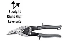 TengTools Skardos kirpimo žirklės Teng Tools 491W; 250 mm; dešininės