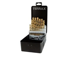 Grąžtas 25 dalių grąžtų rinkinys RUKO Terrax HSS-G TiN