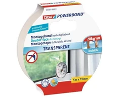 Tesa Powerbond taśma montażowa Transparent 5m 19mm
