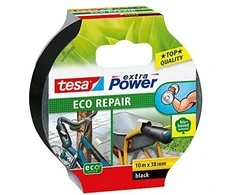 Tesa Taśma „Extrapower“ ekologiška remonto juosta, 10 m: 38 mm, juoda