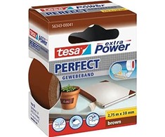 Tesa extra Power Perfect medžiaginė juosta 2,75m 38mm ruda