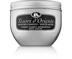 TESORI D'ORIENTE Baltas MUSK kūno kremas, 300 ml