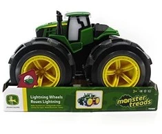 Tomy JOHN DEERE žaislinis traktorius su šviečiančiais ratais, 46644B