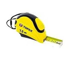 RULETĖ TOPEX 27C387 PLIEN 7.5M 25MM 1