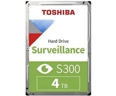 TOSHIBA S300 Surveillance HDD 4TB 3,5 colio SATA 5400rpm 256MB 24/7 3m. BULK