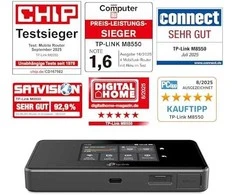 Maršrutizatorius - TP-Link M8550 5G Mobilus Maršrutizatorius Wi-Fi 6E 3.4 Gbps