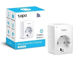 TP-LINK Tapo P100 (1 vnt. pakuotė) mini išmanusis „Wi-Fi“ lizdas, palaikomas „Alexa“ ir „Google Assistant“, 10A