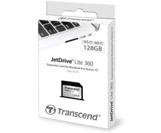 Atminties kortelė TRANSCEND 128 GB JetDrive Lite, skirtas Retina MacBook Pro 15 colių 2013 m. pabaigoje