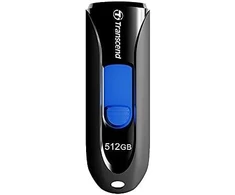 TRANSCEND 512GB USB 3.1 USB atmintinė be dangtelio Juoda