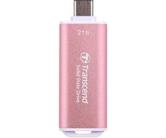 TRANSCEND ESD310P 2TB Išorinis kietasis diskas SSD USB 10Gbps Type C/A Rožinė