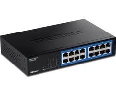 Šakotuvas TRENDNET 16 prievadų Gigabit Desktop Switch / w metalinis dėklas