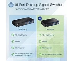 Šakotuvas TRENDNET 16 prievadų Gigabit Desktop Switch / w metalinis dėklas