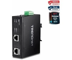 Šakotuvas TRENDnet Injector Industrial Gbit PoE+ 30W IP 30