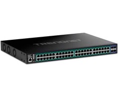 Šakotuvas TRENDnet TRENDnet TPE-3524S 52 prievadų PoE+ jungiklis, Gigabit Web Smart su 10G SFP+ prievadais