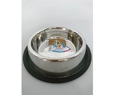 Trixie Dubenėlis metalinis 0.45l 14cm su guma