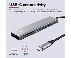 Trust Halyx USB 3.2 Gen 1 (3.1 Gen 1) Type-C 104 Mbit/s Aliuminio