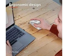 Trust Verto Vertical Ergonomic belaidė pelė baltas (25132)