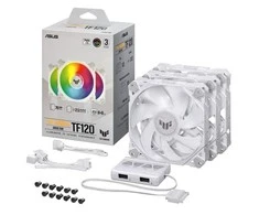 Aušintuvas ASUS TUF Gaming TF120 ARGB, baltas, 3 vnt.