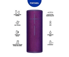 Bluetooth kolonėlė Logitech Ultimate Ears Megaboom 3, Violetinė