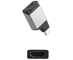 Adapteris USB Alogic Ultra MINI USB-C – HDMI Pilka (ULCHDMN-SGR)