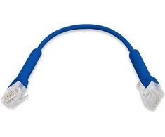 Ubiquiti Patchcord UBNT UniFi Ethernet [0,22 m, Cat6, UTP, tiesus, mėlynas, 50 vnt]