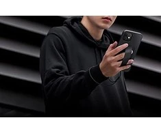 UNIQ Heldro Dėklas Apple iPhone 12 Pro Max 6,7″ midnight juodos spalvos Antimicrobial