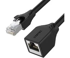UNITEK Cat 6 STP 8P8C RJ45 Ethernet ilgintuvas M/F 3m C1896BK-3M