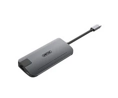 Unitek Hub USB Typ-C + HDMI + VGA + Gigabit + maitinimo tiekimas Y-DK09016
